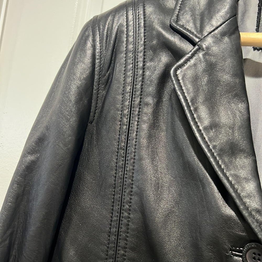 Genuine Black Leather jacket - Picture 3 of 13